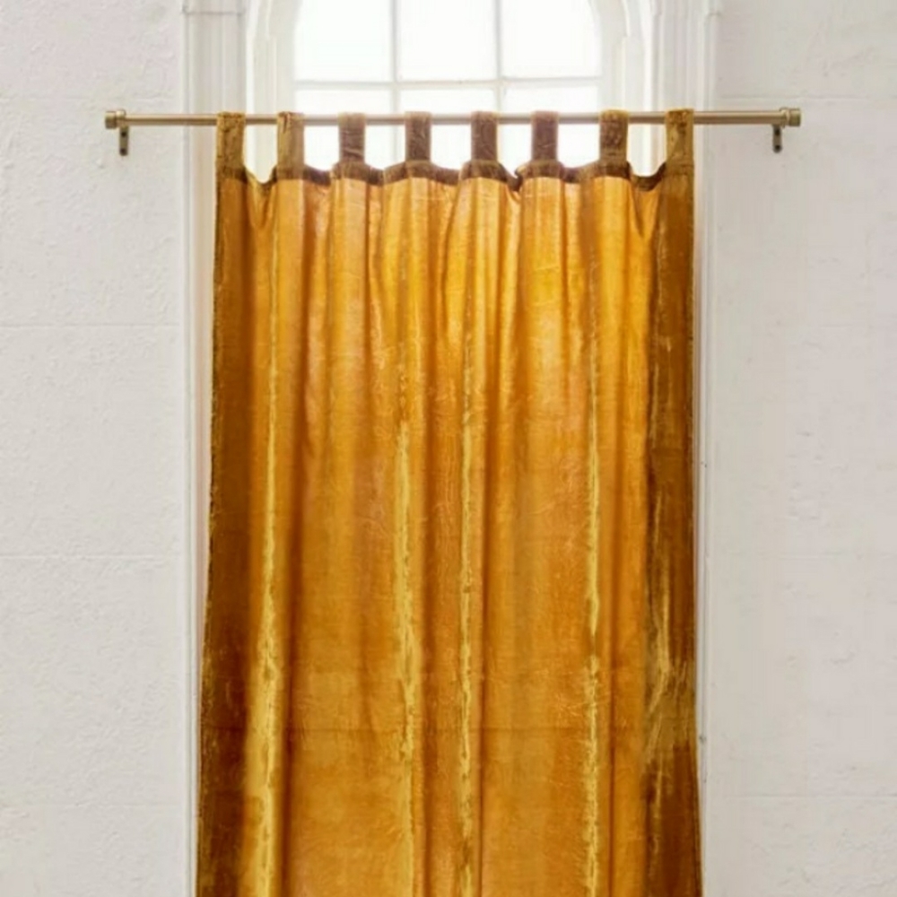Set of 2 52x84 luxury velvet curtains made in India